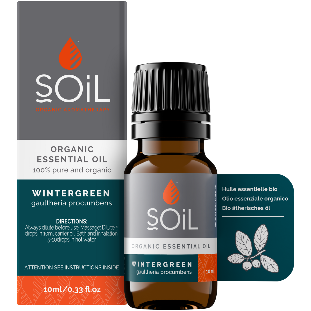 Organic Wintergreen Essential Oil (Gaulteria Procumbens) 10ml