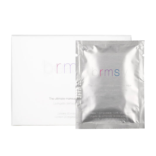 RMS Beauty Makeup Remover Wipes - Organic Coconut Oil Makeup Remover Oil Based Makeup Remover Face Wash & Eye Makeup Remover Make Up Wipes for Face